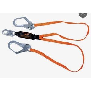 Honeywell Miller Titan Pack Shock Absorbing Lanyard Twin Leg Orange